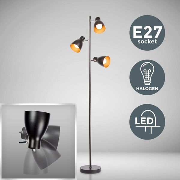 B.K.Licht Stehlampe, ohne Leuchtmittel, LED Stehleuchte günstig online kaufen