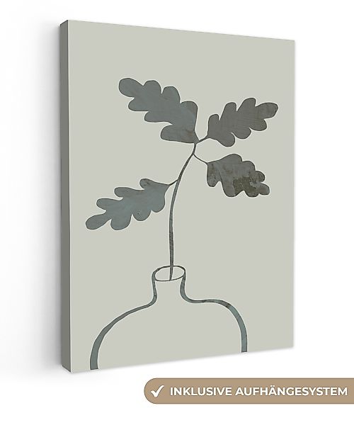 OneMillionCanvasses® Leinwandbild Blumen - Blätter - günstig online kaufen