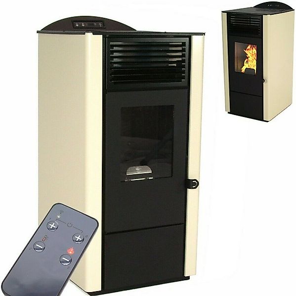 Apex Pelletofen Pelletofen 9,5kW Pelletkamin Pelletheizung Kaminofen A+ 563 günstig online kaufen