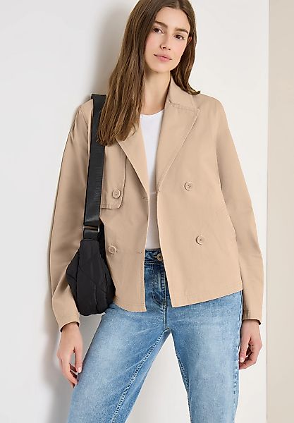 Cecil Kurzjacke ohne Kapuze Trenchcoat mit Reverskragen günstig online kaufen