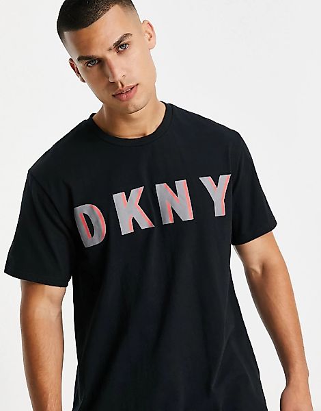 DKNY – Titan – Lounge-T-Shirt in Schwarz günstig online kaufen
