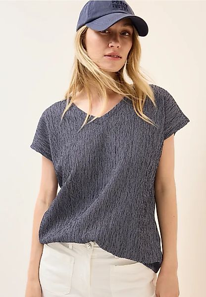 Shirt mit Crepe-Struktur günstig online kaufen