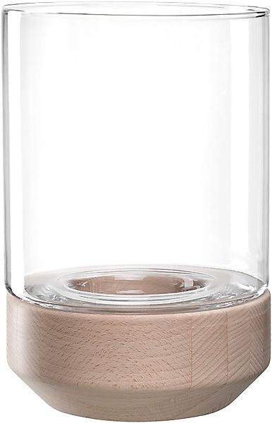 LEONARDO Windlicht "Windlicht auf Holzsockel LEGNO" günstig online kaufen