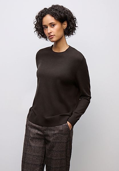 STREET ONE Strickpullover mit Materialmix günstig online kaufen