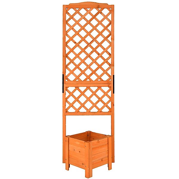COSTWAY Blumenkasten, Blumenkübel mit Rankgitter, Spalier günstig online kaufen