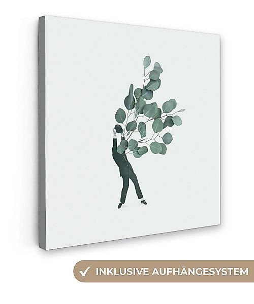OneMillionCanvasses® Leinwandbild Ballon - Mann - günstig online kaufen