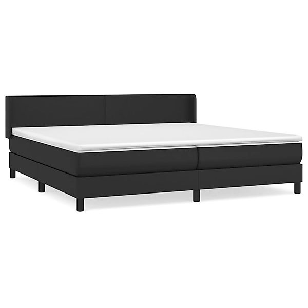 vidaXL Boxspringbett mit Matratze Schwarz 200x200 cm Kunstleder1389428 günstig online kaufen