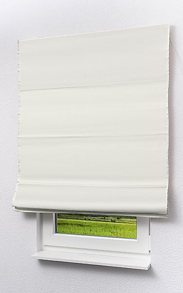 LYSEL® Raffrollo Rustikalia Rohweiß, HxB 190x60cm günstig online kaufen