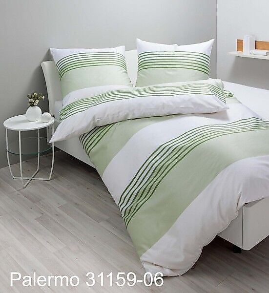 Janine Janine Mako-Satin Bettwäsche Palermo 31159 salbeigrün Größe:  135x20 günstig online kaufen