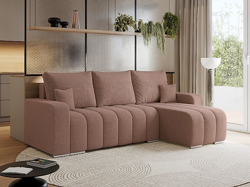 MKS MÖBEL Ecksofa KIRASSO L, Set, Schlafcouch, Bonellfedern, lose Kissen, E günstig online kaufen