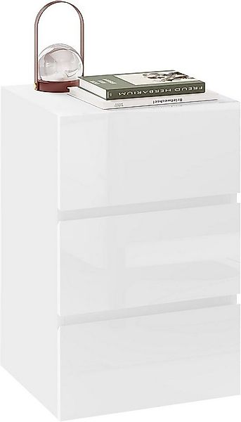 EUGAD Nachttisch (1-St), mit 3 Schubladen in Hochglanz,40x35x62cm günstig online kaufen