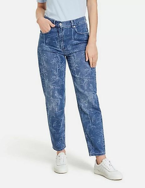 GERRY WEBER 7/8-Jeans Jeans KEYLA MOM FIT mit tropischem Muster günstig online kaufen