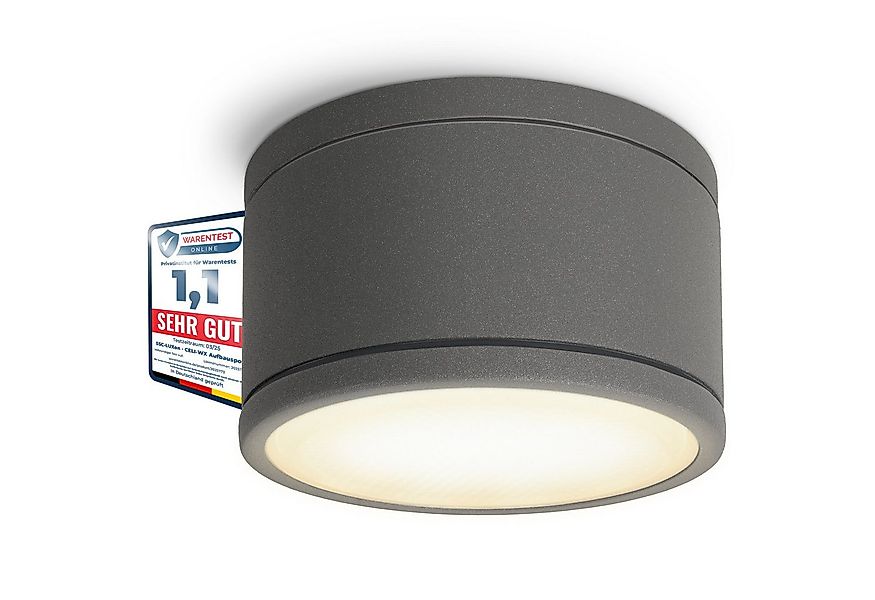 SSC-LUXon LED Außen-Deckenleuchte CELI-WX Aufbauspot flach IP44 Bad & Ausse günstig online kaufen