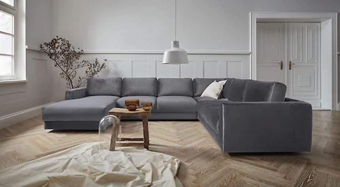 Home affaire Wohnlandschaft »Hobro U-Form« in 3 Bezugsqualitäten in vielen günstig online kaufen