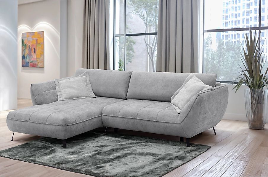 exxpo - sofa fashion Ecksofa "Samoa, bequem und modern, mit Easy-Lift-Bettf günstig online kaufen