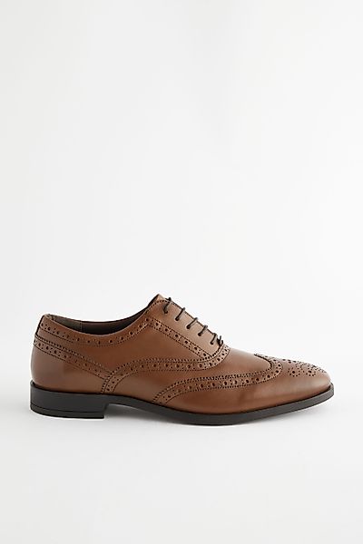 Next Oxford-Brogues aus Leder, weite Passform günstig online kaufen