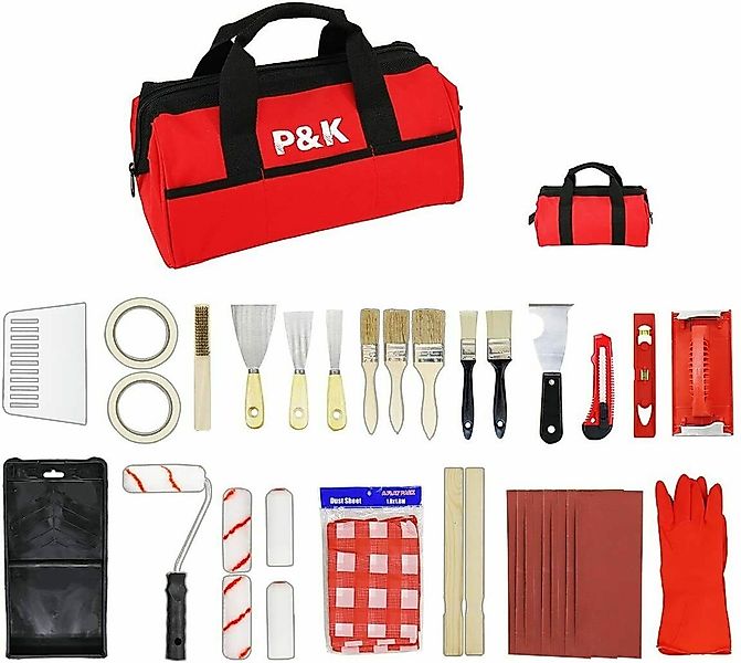 P & K Malerset Extrem praktisches Malset Renovierungsset mit viel Inhalt, ( günstig online kaufen