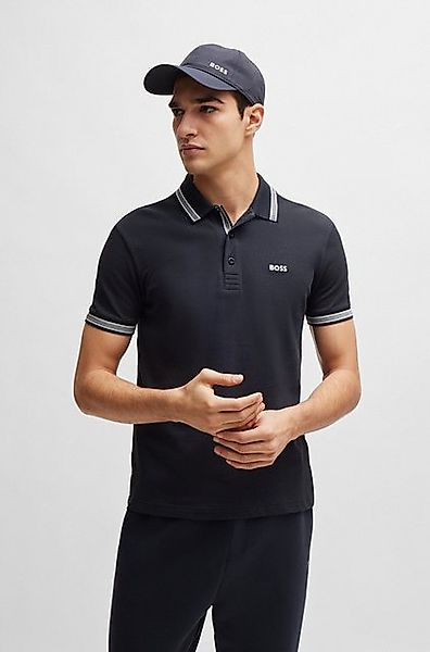 BOSS GREEN Poloshirt Paddy mit kontrastfarbenen Streifen am Kragen günstig online kaufen