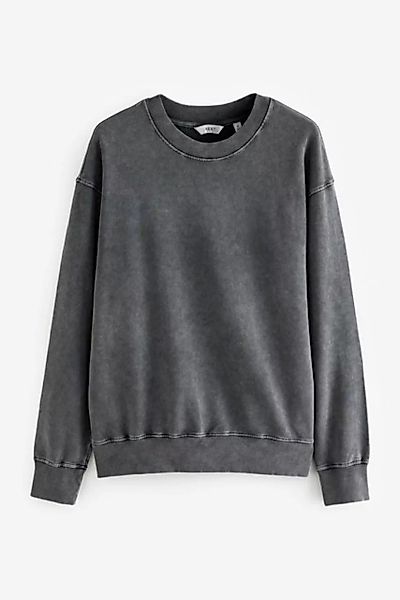 Next Sweatshirt Stückgewaschenes Rundhalssweatshirt (1-tlg) günstig online kaufen