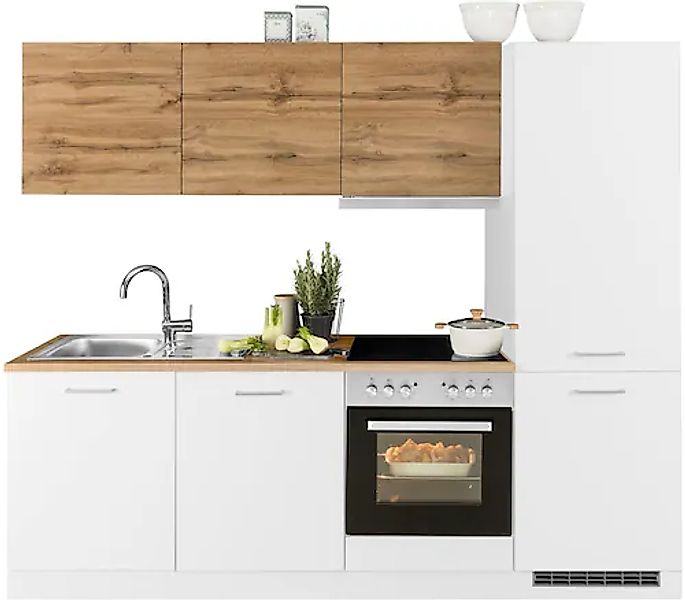 HELD MÖBEL Küchenzeile "Kehl", mit E-Geräten, 240cm, inkl. Kühl/Gefrierkomb günstig online kaufen