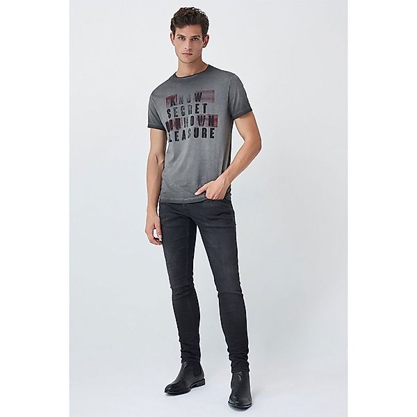 Salsa Jeans 125545-000 / No Secret No Pleasure Kurzarm T-shirt M Black günstig online kaufen