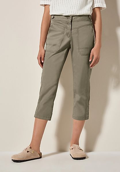 Cecil Caprihose "Style New York", Sommerhose mit Knopfdetails am Bund günstig online kaufen