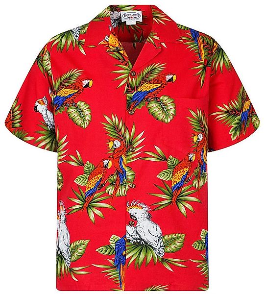 Pacific Legend Hawaiihemd Kakadu Original Hawaiihemd mit 100% Kokosnuss-Knö günstig online kaufen