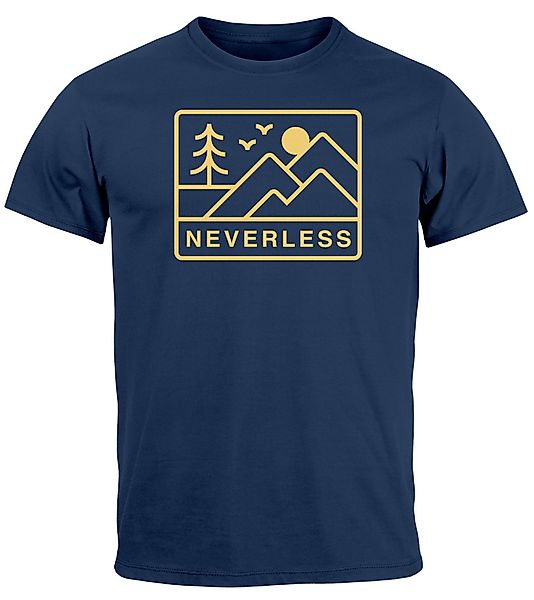 Neverless Print-Shirt Herren T-Shirt Outdoor Grafik günstig online kaufen