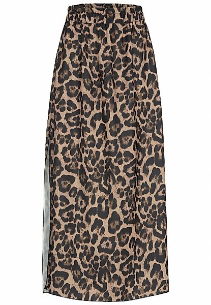 CLOUD 5IVE Sommerrock "CLOUD 5IVE Maxi Skirt with side slit and leo print" günstig online kaufen