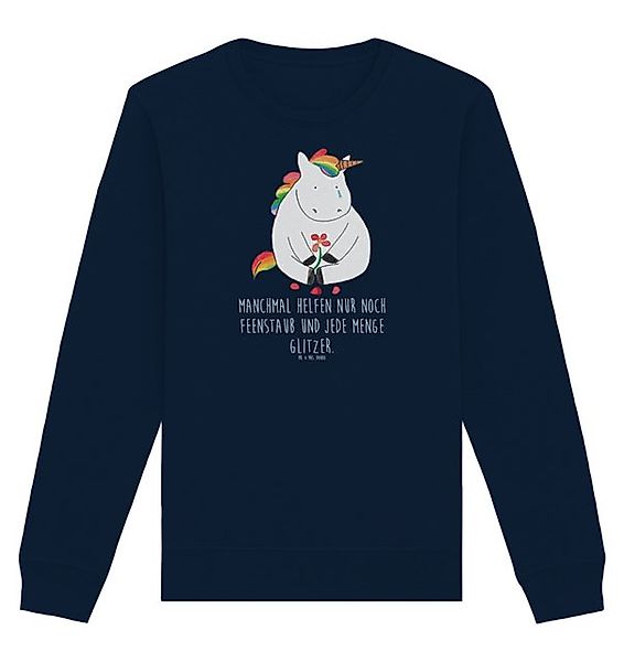 Mr. & Mrs. Panda Longpullover Einhorn Traurig Größe L - French Navy - Gesch günstig online kaufen