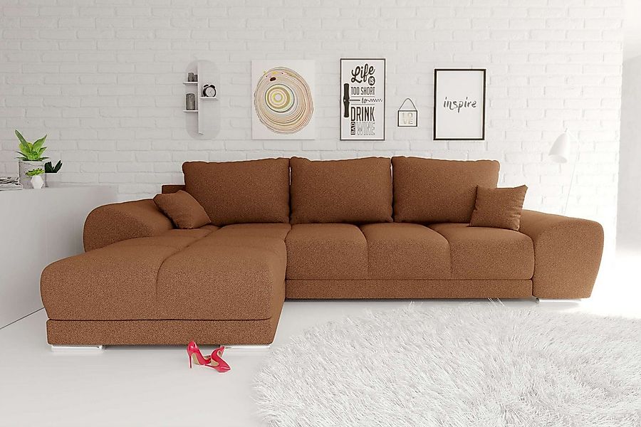 99rooms Ecksofa Antalya, Sofa L-Form, Eckcouch, mit abnehmbaren Kissen, Sch günstig online kaufen