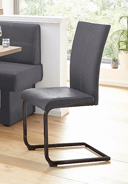 Home affaire Freischwinger »Nils«, (Set), 2 St., Luxus-Microfaser Lederopti günstig online kaufen