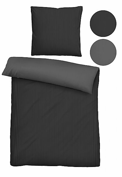 Biberna Wendebettwäsche "Helena" 2 Stk. tlg. feiner Glanz + weicher Griff, günstig online kaufen