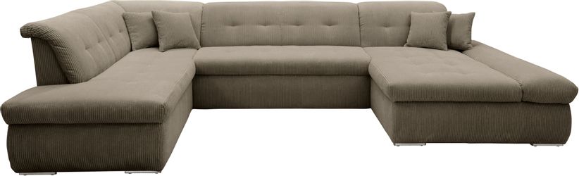 DOMO collection Wohnlandschaft "Moric U-Form, auch in Cord, Breite 353cm, v günstig online kaufen