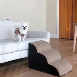 OKWISH Hunderampe 3-Stufig Hundetreppe Haustiertreppe Hunde günstig online kaufen
