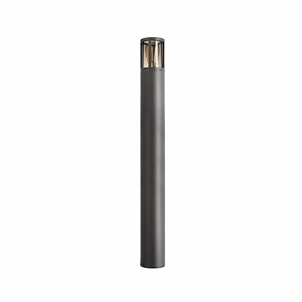 Wegeleuchte Facado II, Höhe 100 cm, grau/rauch, Ø 11 cm IP65 günstig online kaufen