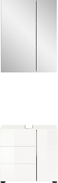 welltime Badmöbel-Set "BIEL, TOPSELLER, 2 teilig, hochwertige MDF Front, Ri günstig online kaufen