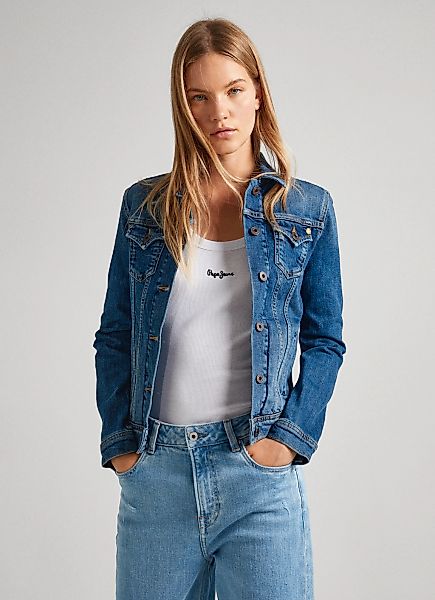 Pepe Jeans Jeansjacke "THRIFT", mit aufgesetzten Brusttaschen und durchgehe günstig online kaufen