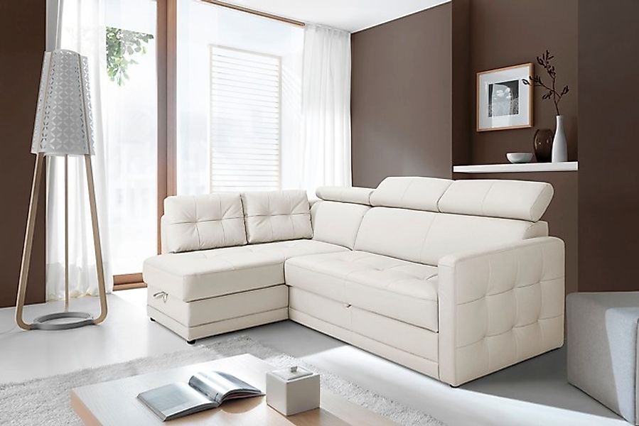 exxpo - sofa fashion Ecksofa »Arles, Federkern, zeitlos, Breite 225cm, L-Fo günstig online kaufen