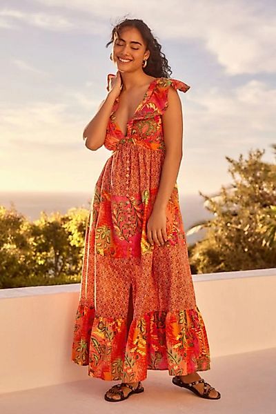 Next Sommerkleid Sommerkleid mit Rüschenärmeln (1-tlg) günstig online kaufen