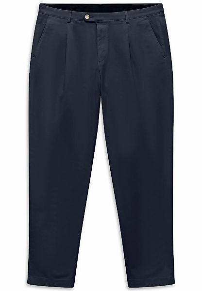 bugatti Bundfaltenhose "Tapered Fit" aus Baumwoll-Stretch günstig online kaufen