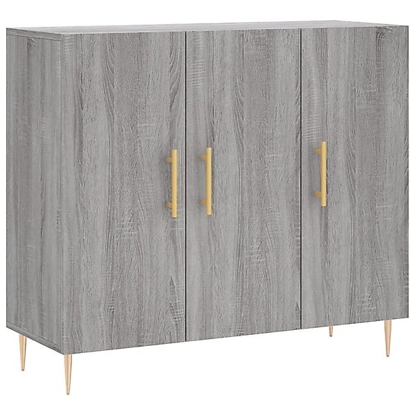 vidaXL Sideboard Grau Sonoma 90x34x80 cm Holzwerkstoff 828098 günstig online kaufen