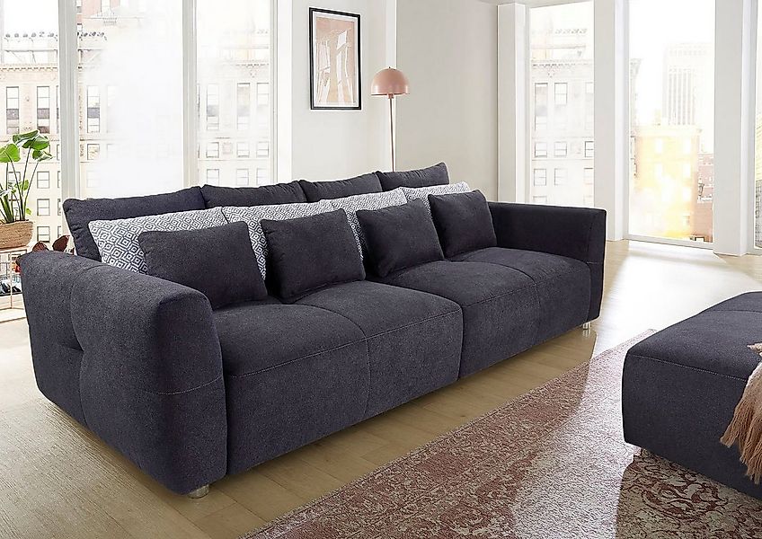 Jockenhöfer Gruppe Big-Sofa Gulliver, B: 298 cm, mit Zierkissen, Federkernp günstig online kaufen