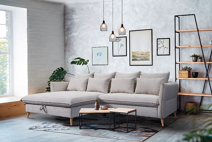 exxpo - sofa fashion Ecksofa "WALPY, elegant und modern, hoher Sitzkomfort, günstig online kaufen