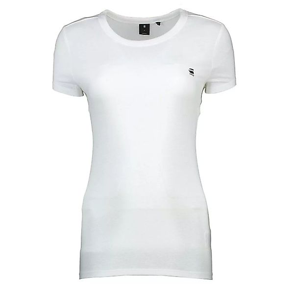 G-star Eyben Slim Round Neck Kurzarm T-shirt 3XS White günstig online kaufen