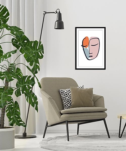 queence Bild »Manuela«, Abstrakt-Kunst-Figuren-Modern-Gemälde-Gesicht, HD P günstig online kaufen