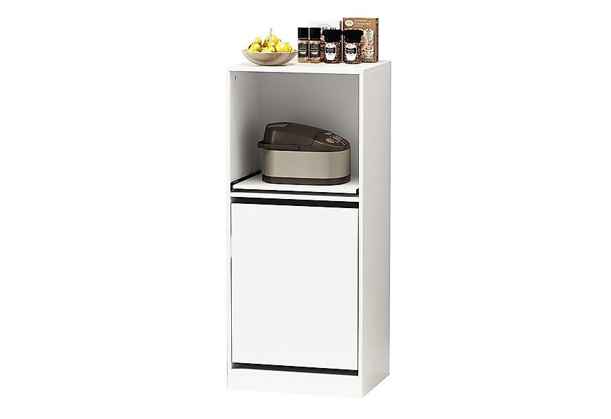 FUFU&GAGA Sideboard Kleinlagerschrank,116 x 50 x 40 cm, weiß, MDF günstig online kaufen