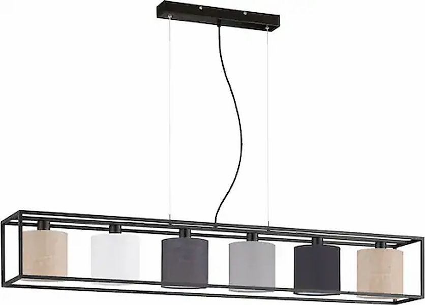 FISCHER & HONSEL Pendelleuchte »Isko«, 6 flammig, Leuchtmittel E14   ohne L günstig online kaufen