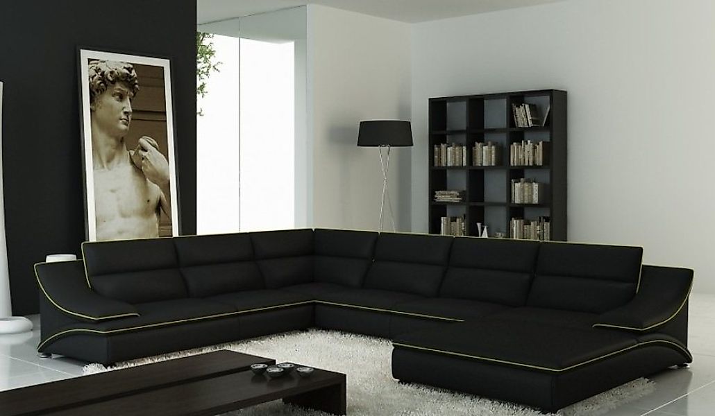 JVmoebel Ecksofa Ledersofa Polster Wohnlandschaft Couch Sitz Eck Garnitur U günstig online kaufen