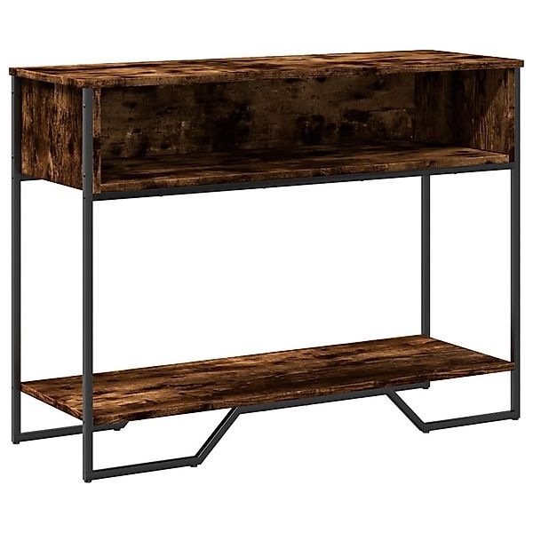 vidaXL Beistelltisch Konsolentisch Räuchereiche 100x35x74,5 cm günstig online kaufen